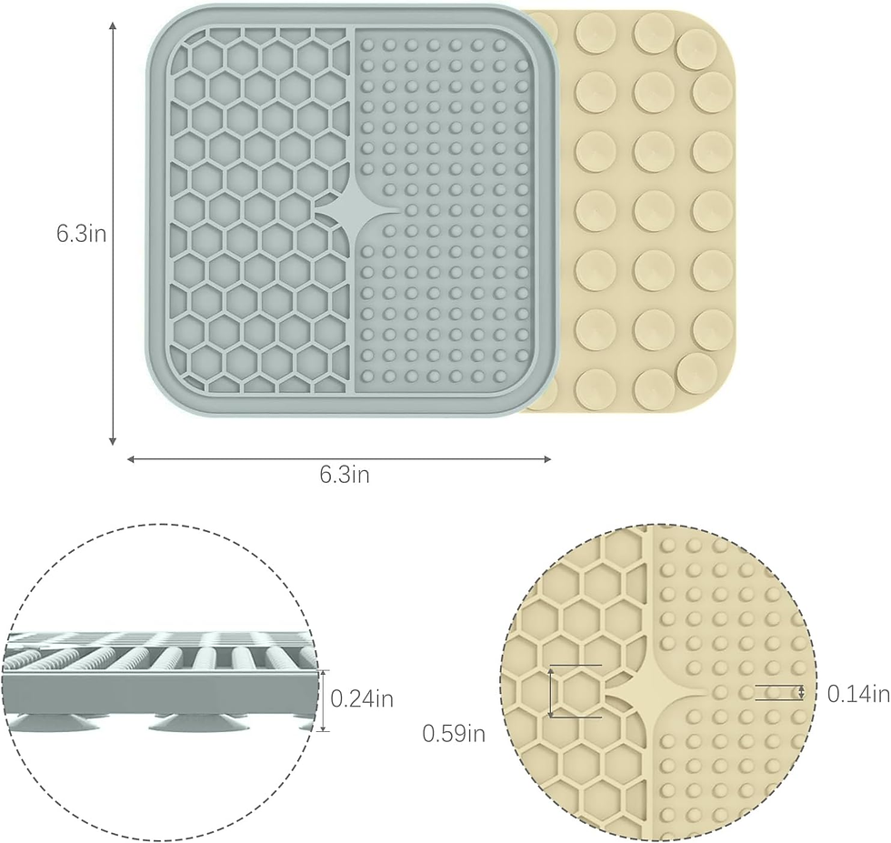 Thumbnail: 2PCS Small Lick Mat for Dogs and Cats, Licking Mats for Dog Anxiety Relief, Cat 