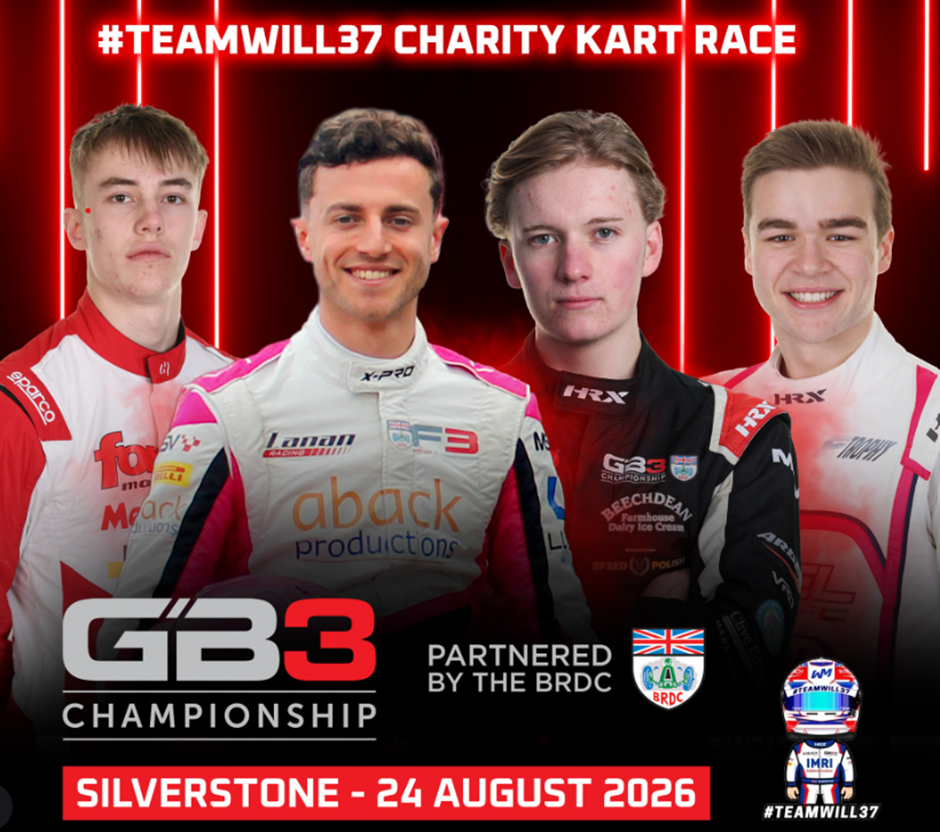 GB3 & GB4 Karting Teams Announced for #TeamWill37 Charity Fundraiser