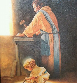 São José e o menino Jesus