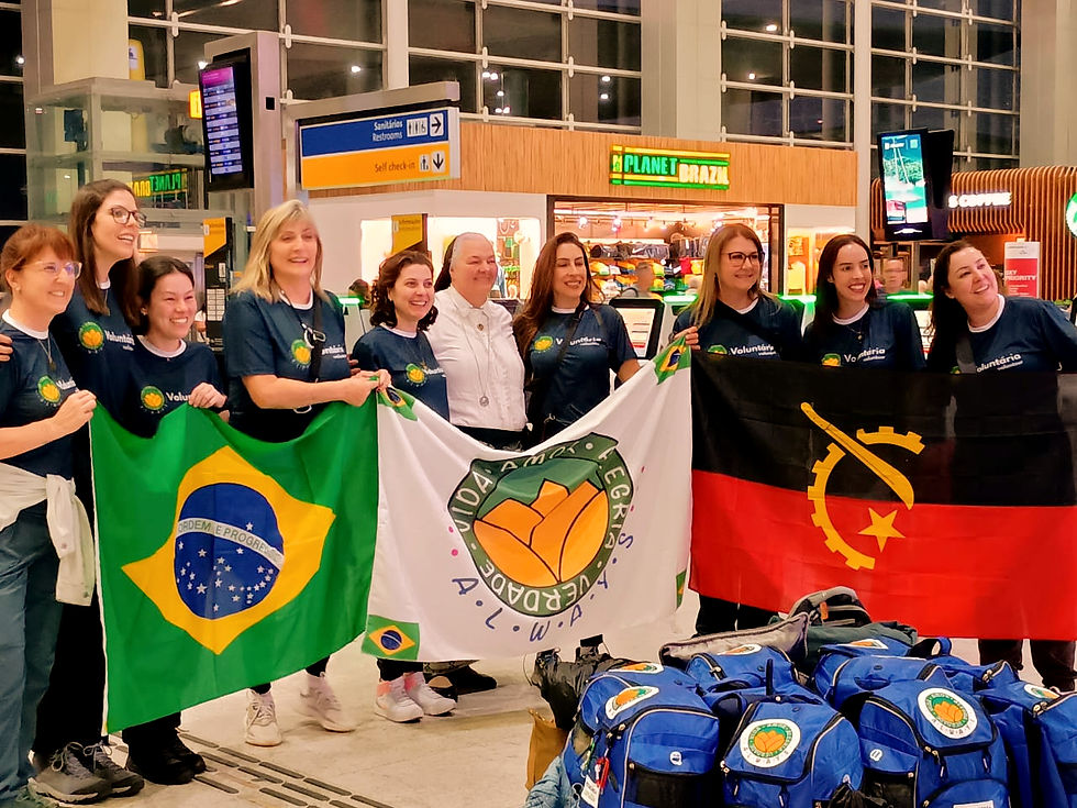 Preparação da missão voluntária na Angola