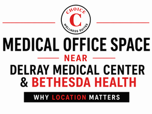 Medical office space near Delray Medical Center and Bethesda Health in Delray Beach, modern private wellness and healthcare suites by Choice Wellness Suites