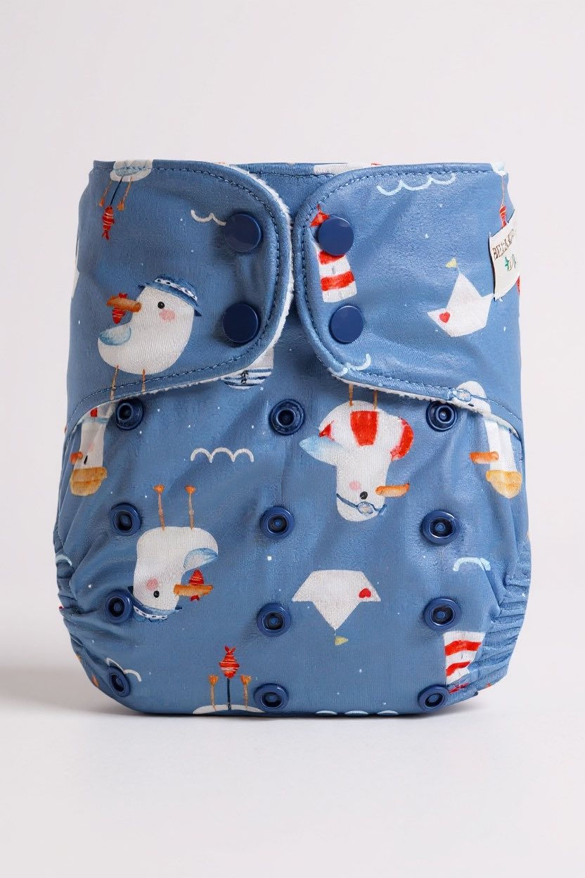 Miniaturbild: Bells Bumz Pocketwindel, Strandmöwen, Vorderansicht