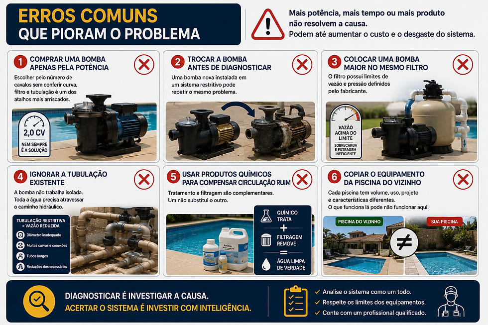 Erros comuns que pioram o problema