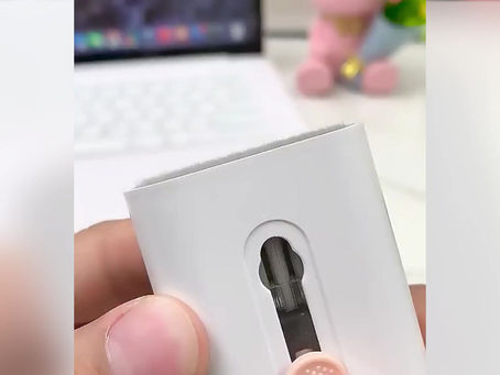 AnHome Keyboard Cleaner Kit Cleaning Tool 7 in 1 for Airpod iPhone MacBook Laptop Monitor Computer Keyboard Brush, Apple Airpods Cell Phone Earbud PC iPad and Electronic Screen Cleaners