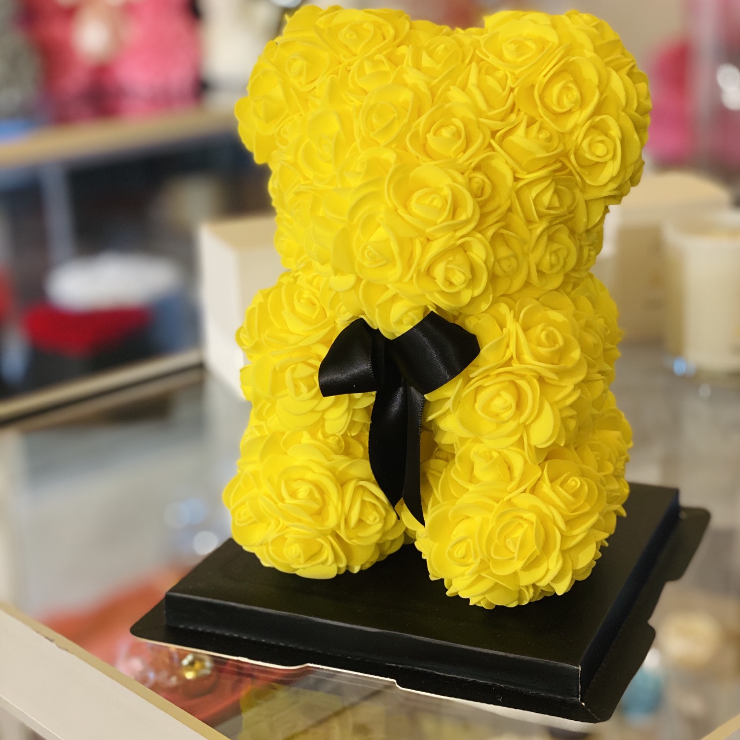 Thumbnail: Flower Foam Bear - Yellow 25cm