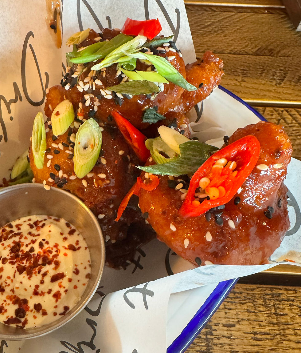 Cauliflower wings at Drift, Brighton