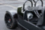 Black vehicle rear with a helmet and Rear Dual Wheel Kit Krazanadesignstudio.
