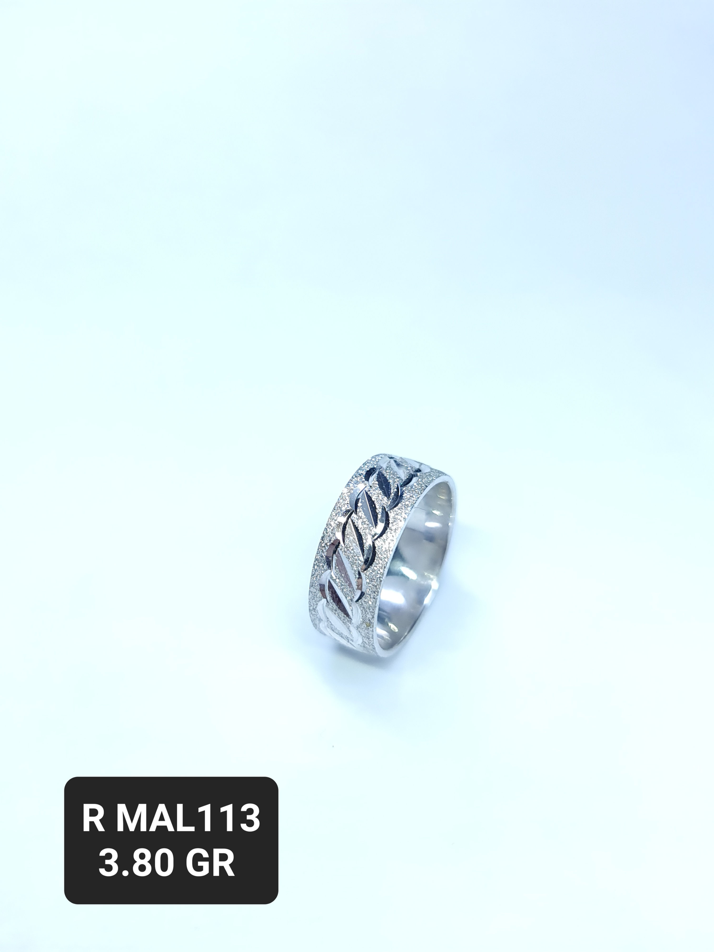 RODUYUM MAN SILVER ALYANS WEDDING RINGS R MAL 113 GR 3.80