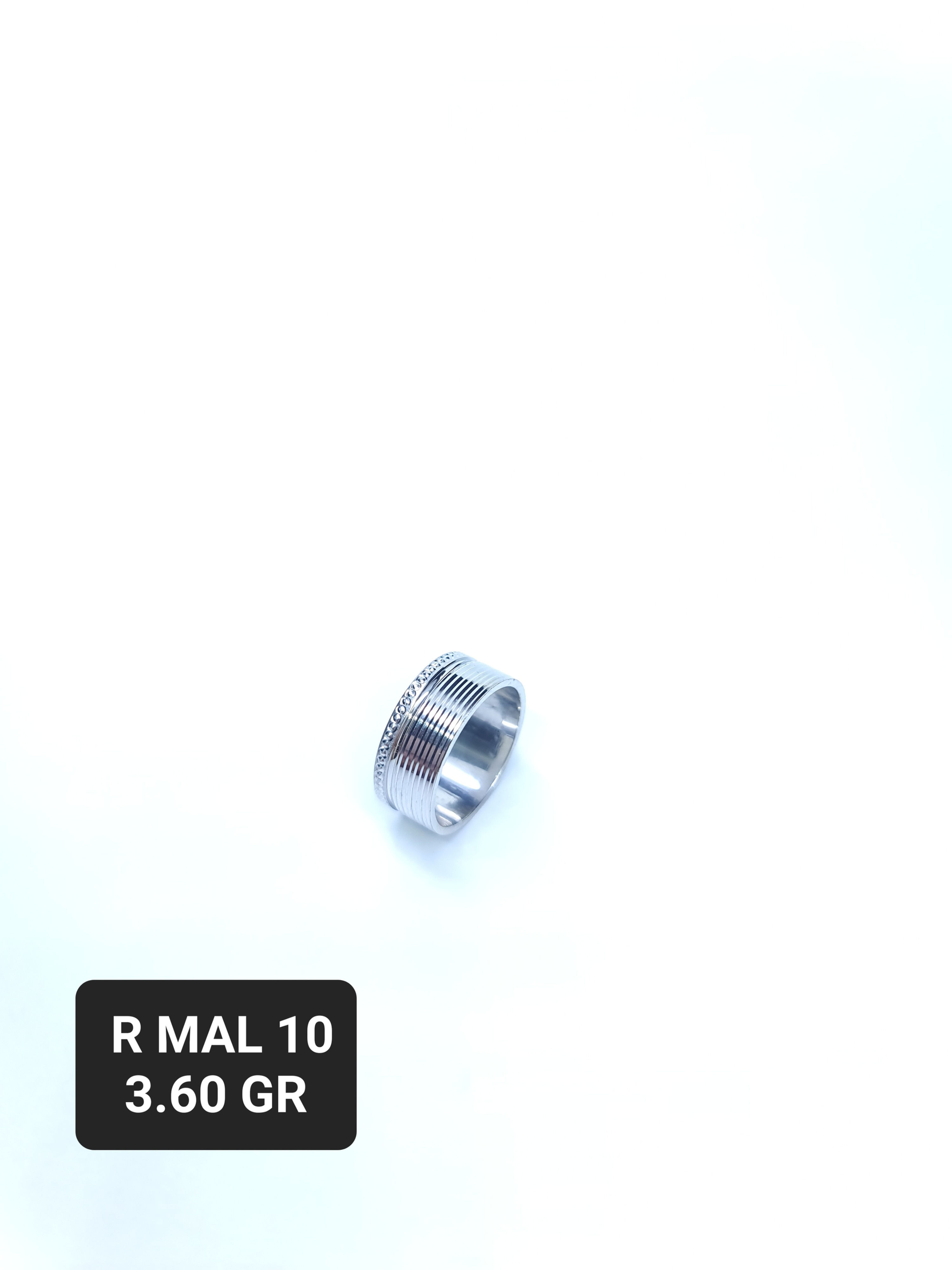 RODUYUM MAN SILVER ALYANS WEDDING RINGS R MAL 10 GR 3.60