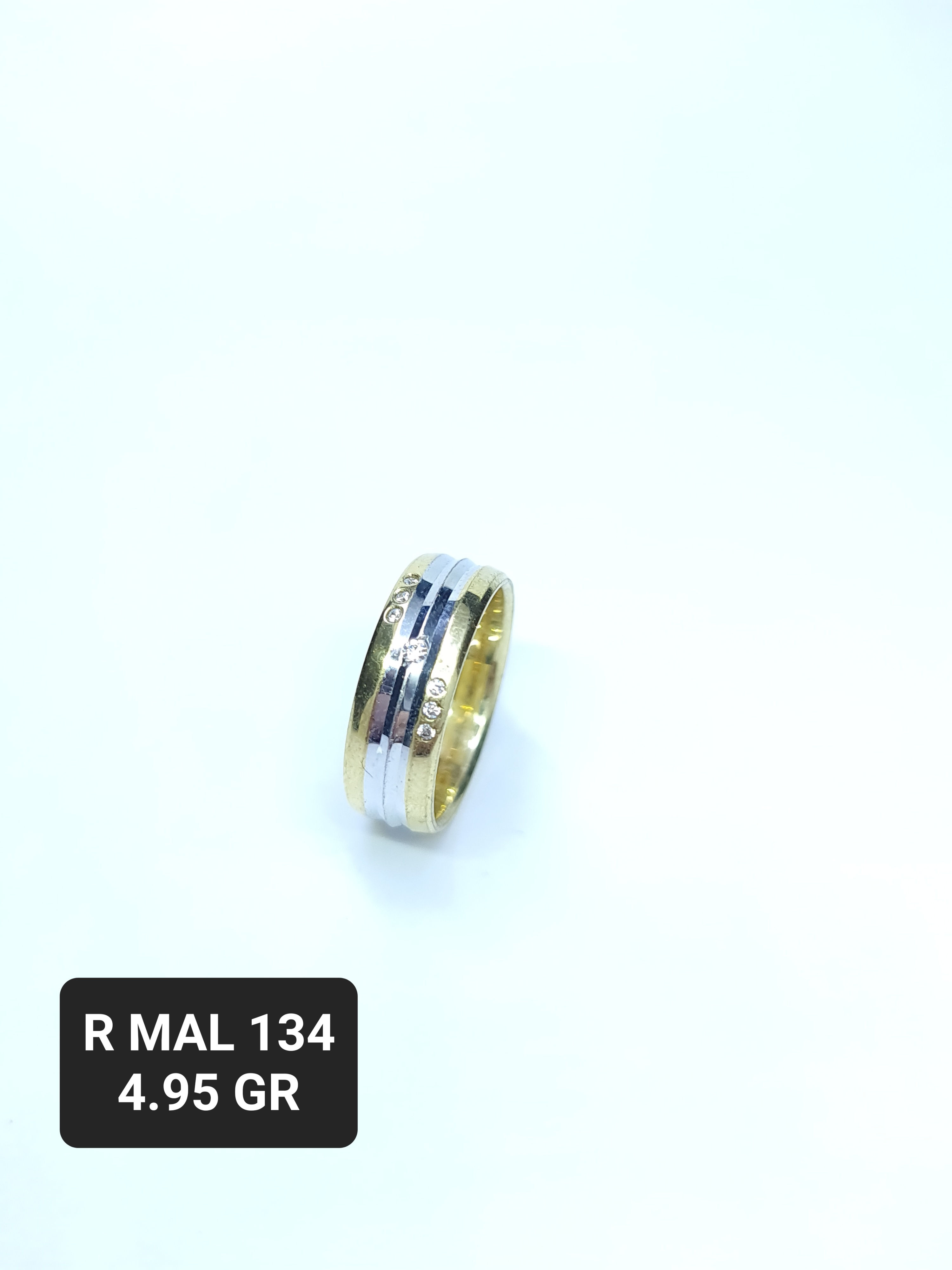 RODUYUM MAN SILVER ALYANS WEDDING RINGS R MAL 134 GR 4.95