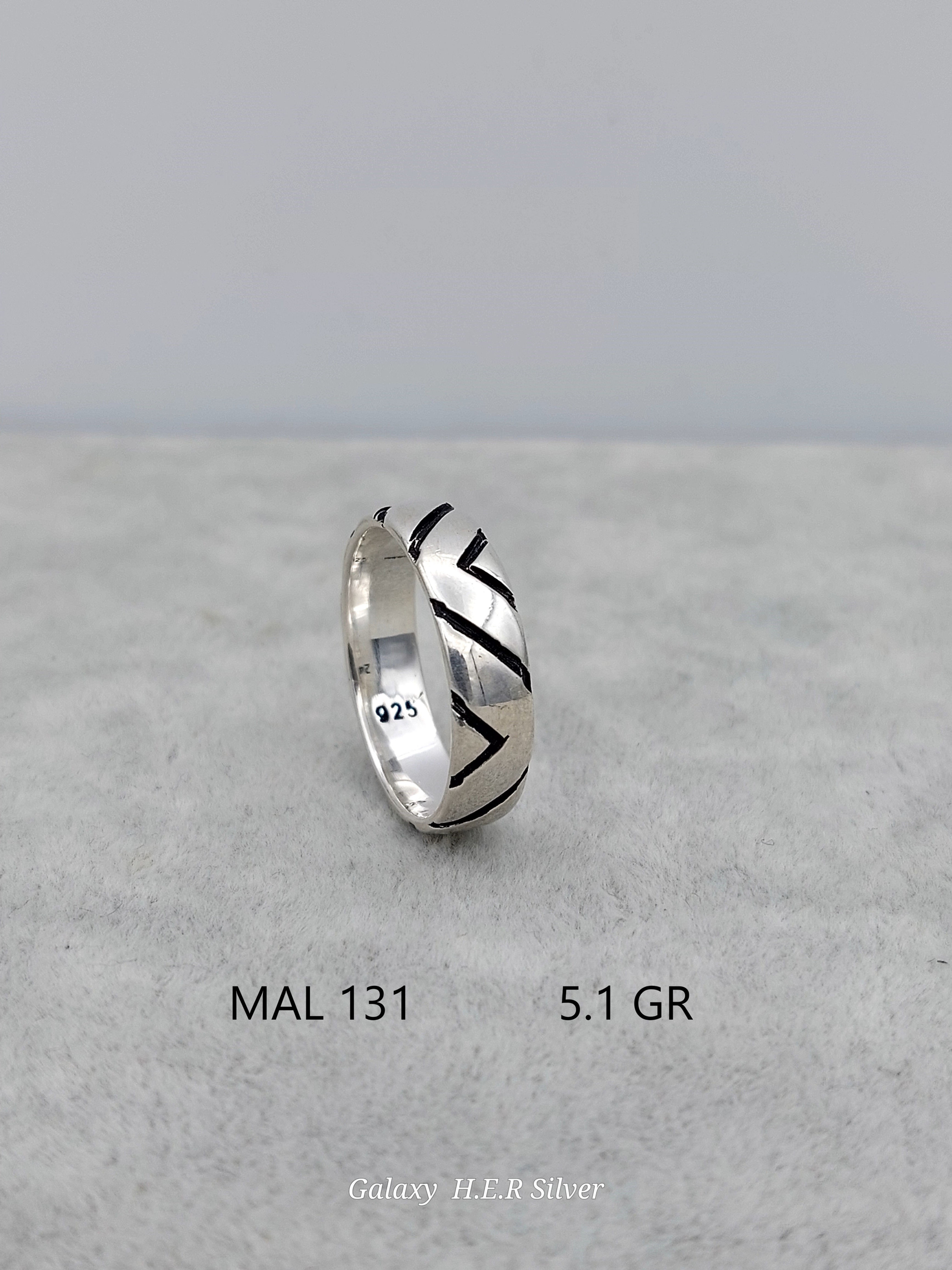 OXID ALYANS WEDDING RING MAL 131  5.1 GR