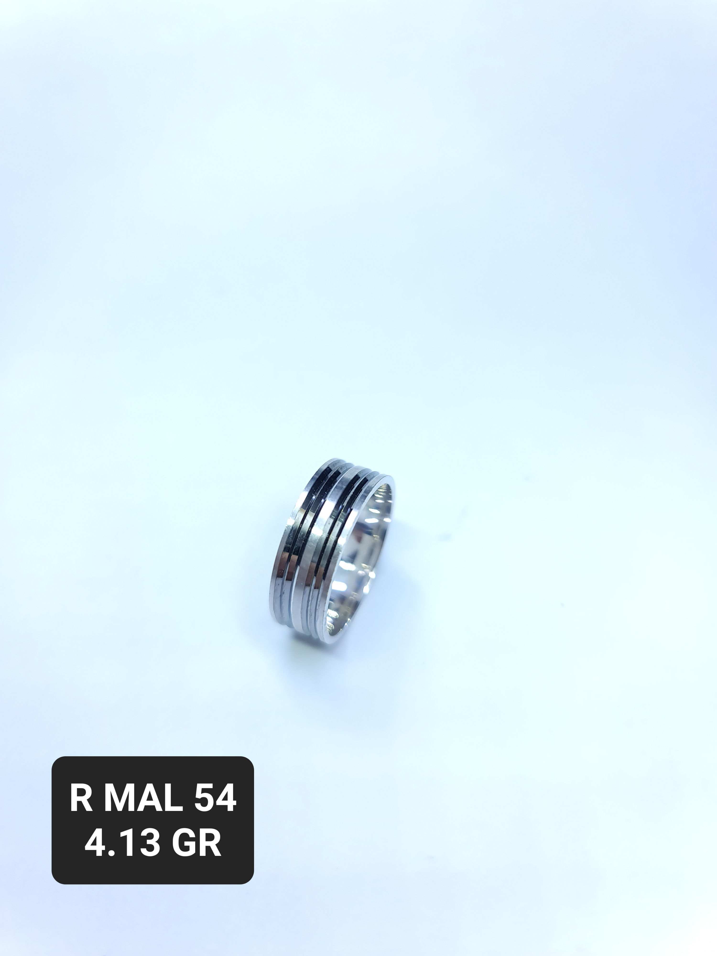 RODUYUM MAN SILVER ALYANS WEDDING RINGS R MAL 54 GR 4.13