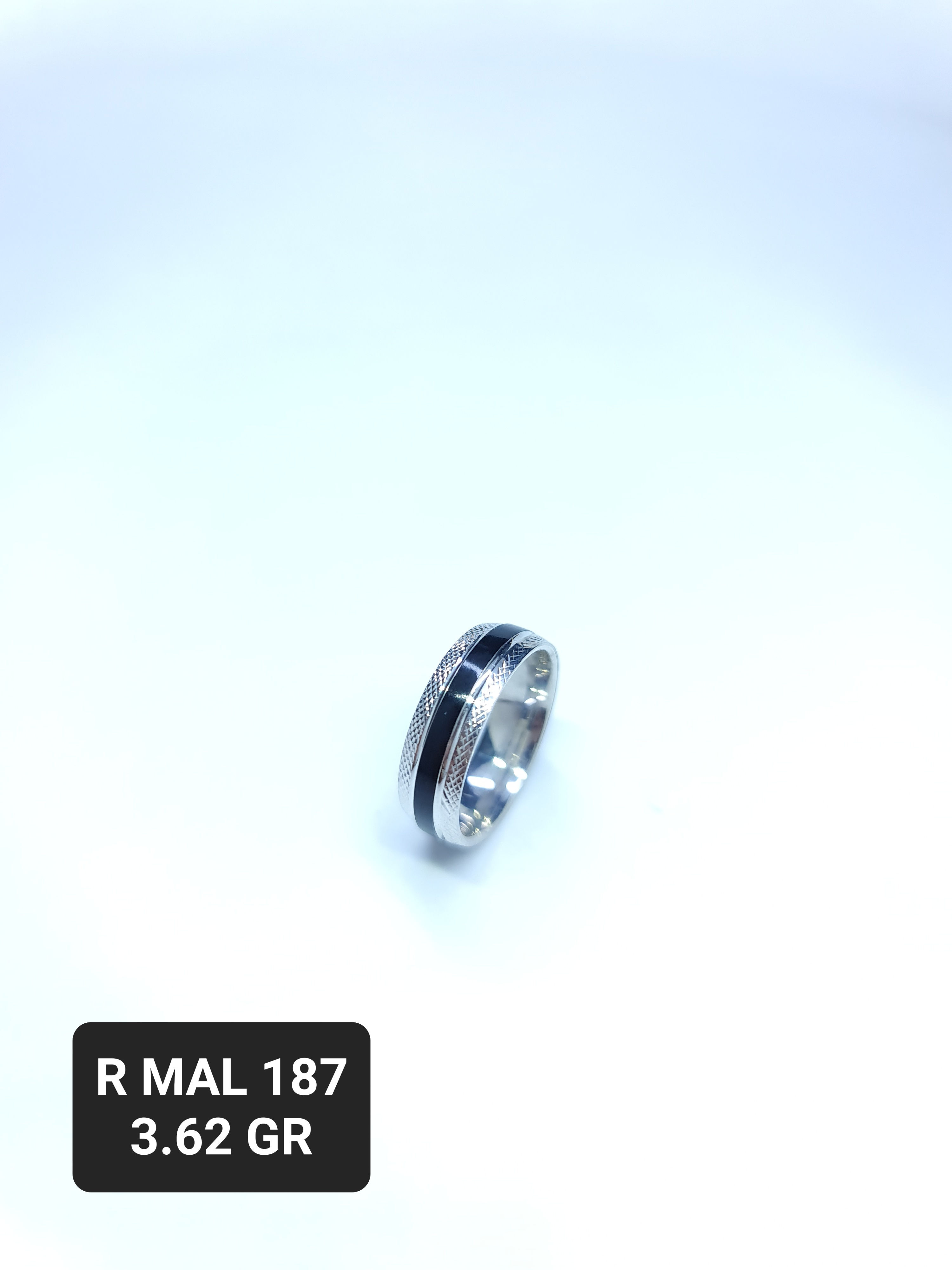 RODUYUM MAN SILVER ALYANS WEDDING RINGS R MAL 187 GR 3.62