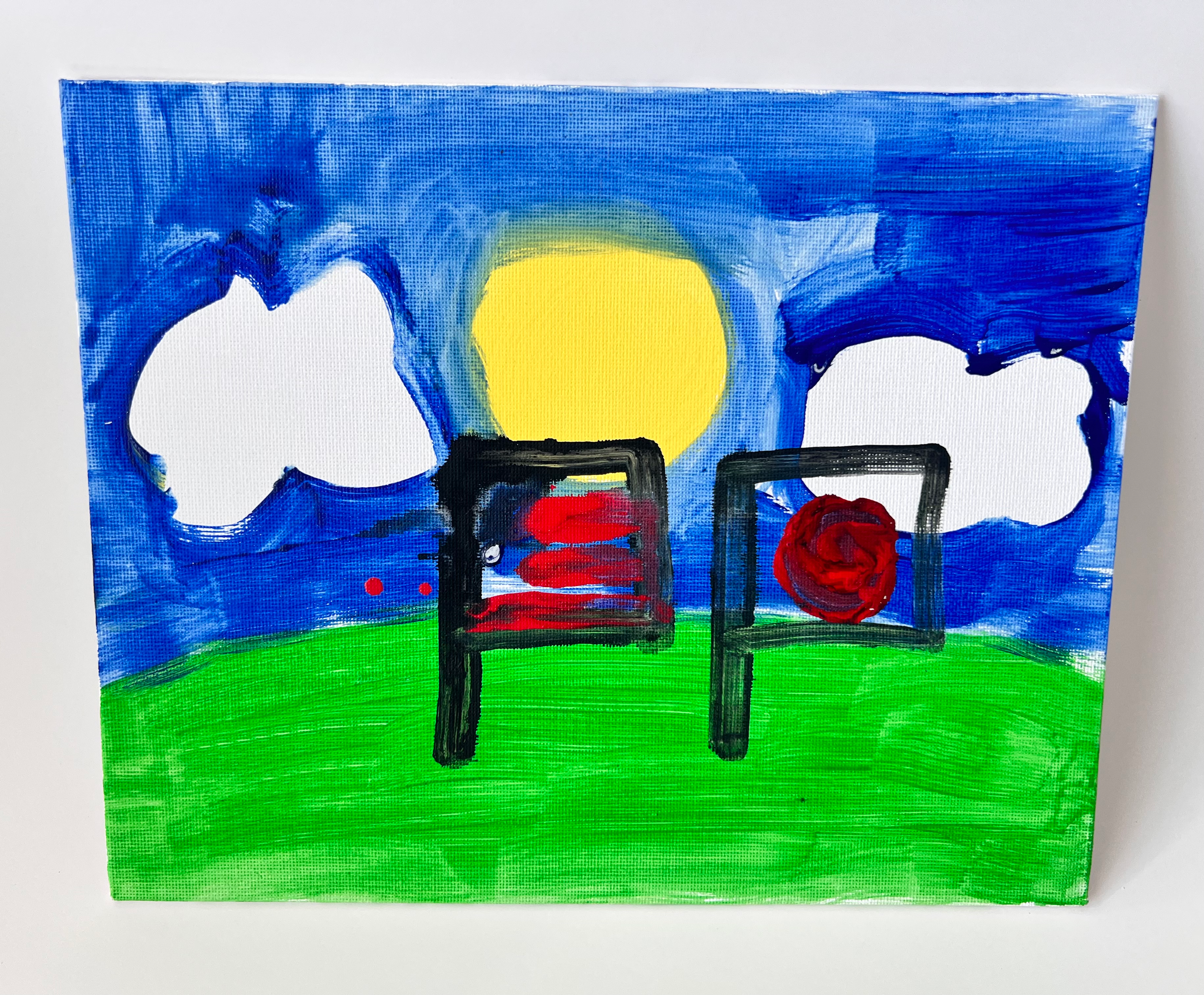 Japanese and Hawaiian Flags at the Park