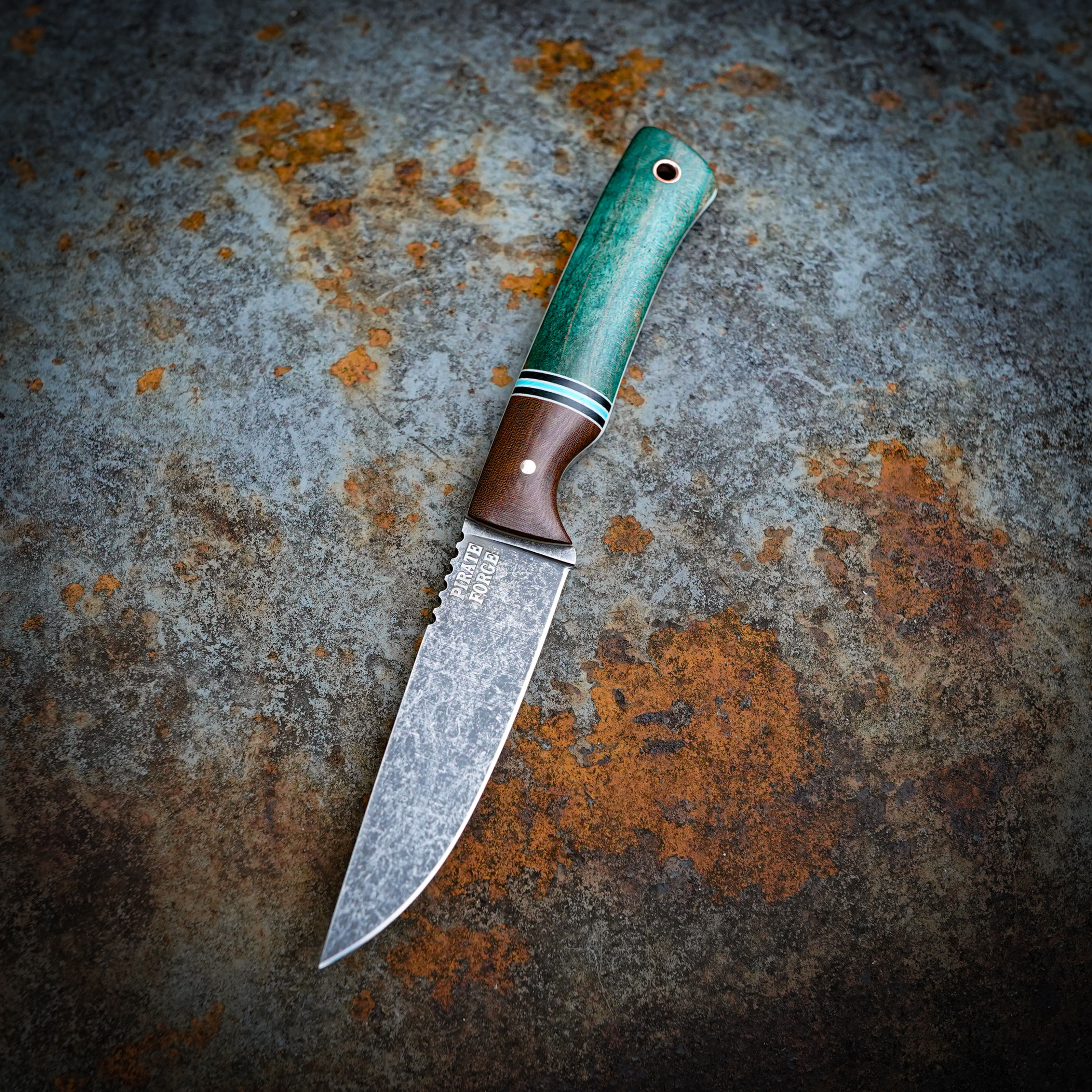 Grail MINK/Vintage Micarta/Teal Maple