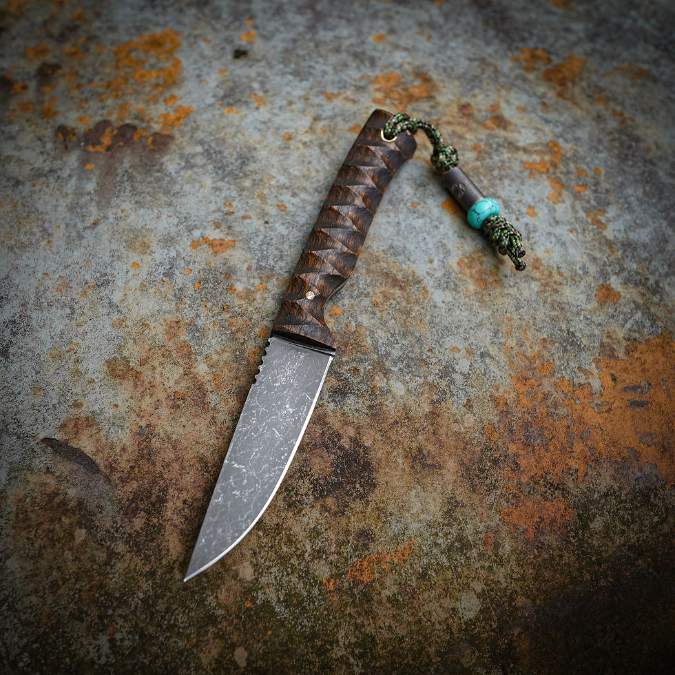 Thumbnail: Stainless Tribal whiskey Mink/ stonewashed finish 02