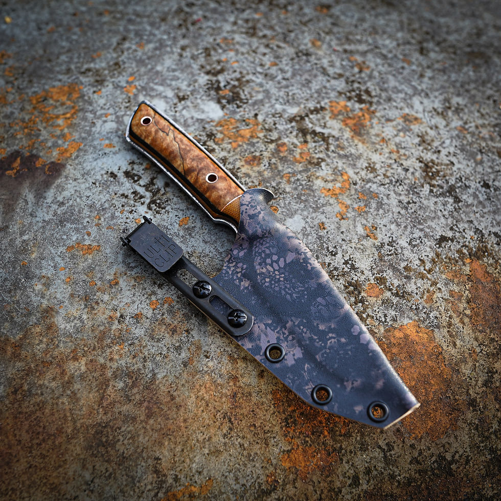 Thumbnail: Relic Sea Captain EDC/Spalted Maple/BlackG10/LE Micarta/copper/LE Westingho