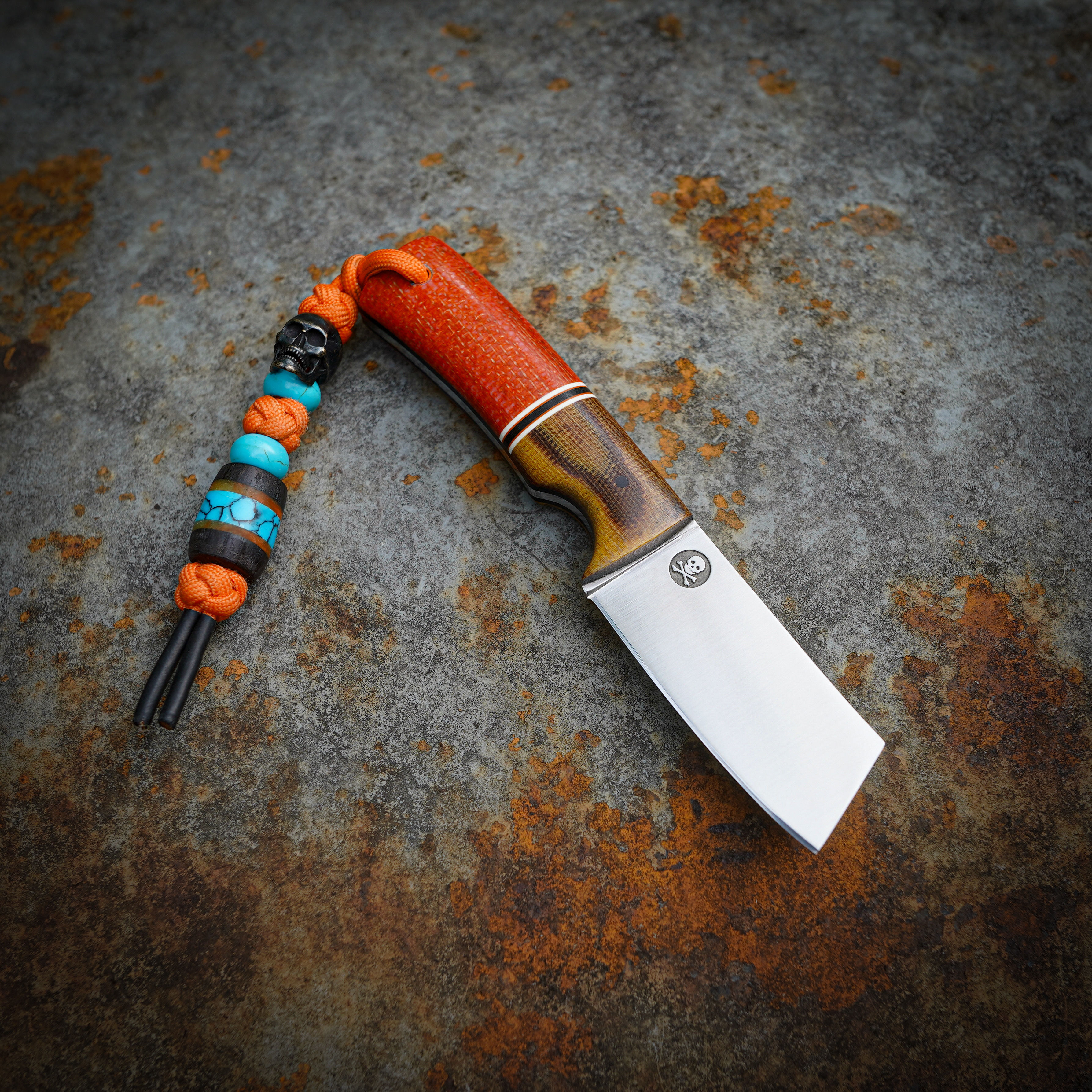 Keel/ orange micarta scales