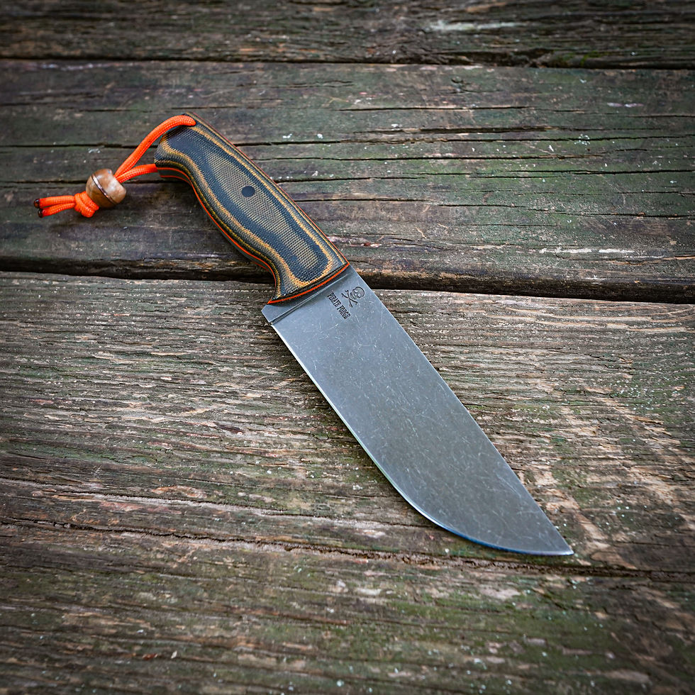 Raider /Camo Micarta/Orange G10 liners