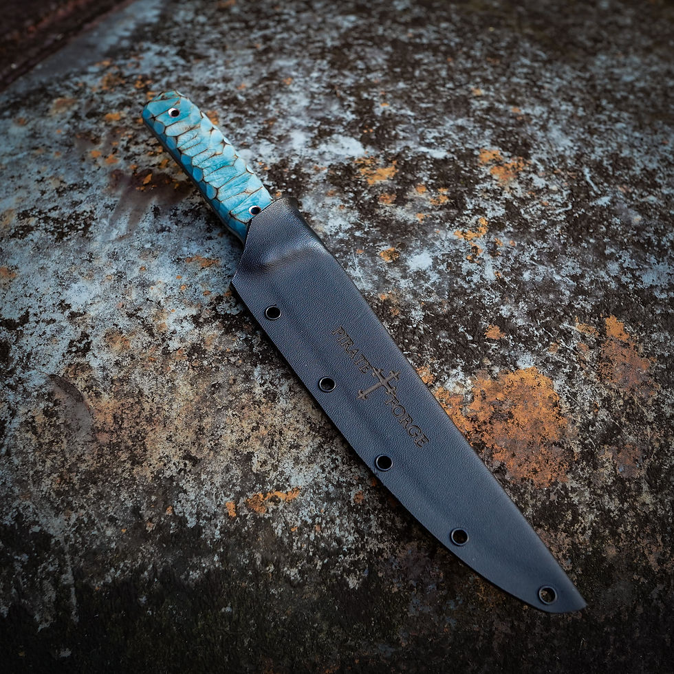 Thumbnail: DarkWater Fillet/Scorched Blue Micarta
