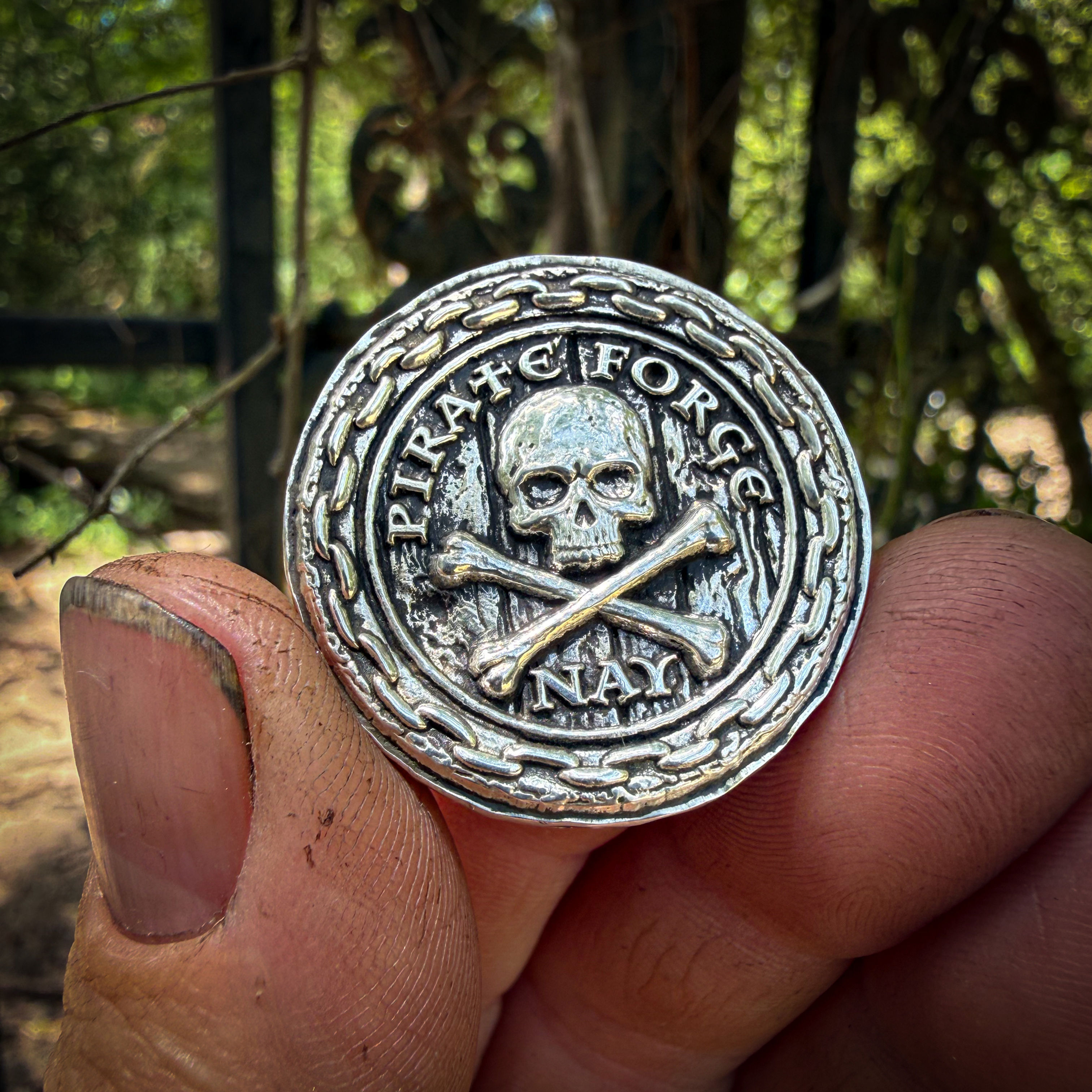 #30 Forged Silver Pirate Coin
