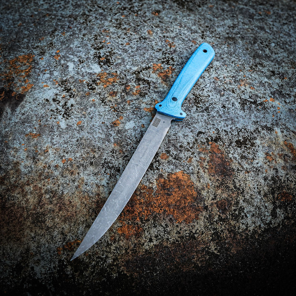 8" Fillet/Stainless/Blue Terotuf