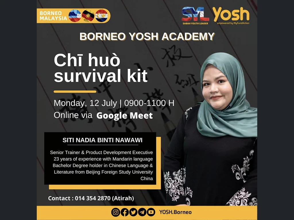 Fasih Mandarin CRS Mandarin Class for Adults for Borneo Yosh Academy