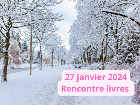 Rencontre livres le 27 janvier 2024