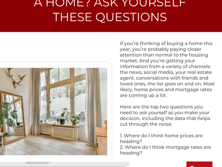 Thinking About Buying a Home? Ask Yourself These Questions