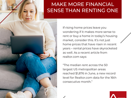 Buying a Home May Make More Financial Sense Than Renting One