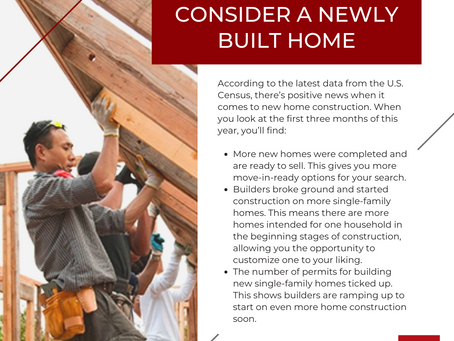 It May Be Time To Consider a Newly Built Home