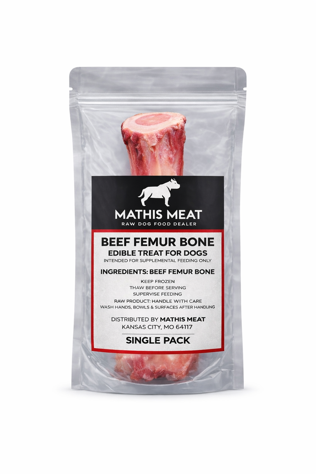 Beef Femur Bone-Single Pack