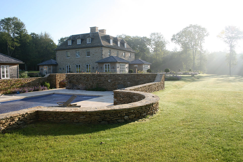 Swimming pool garden