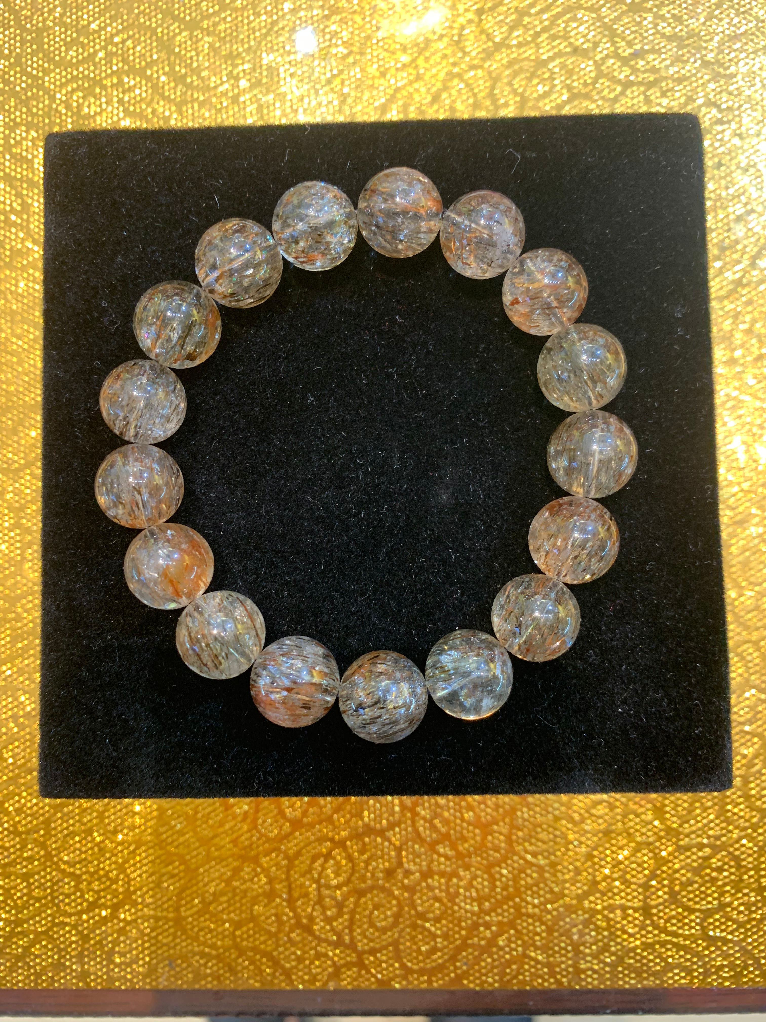Rutilated Quartz Wealth Bracelet 黑发晶旺财手链