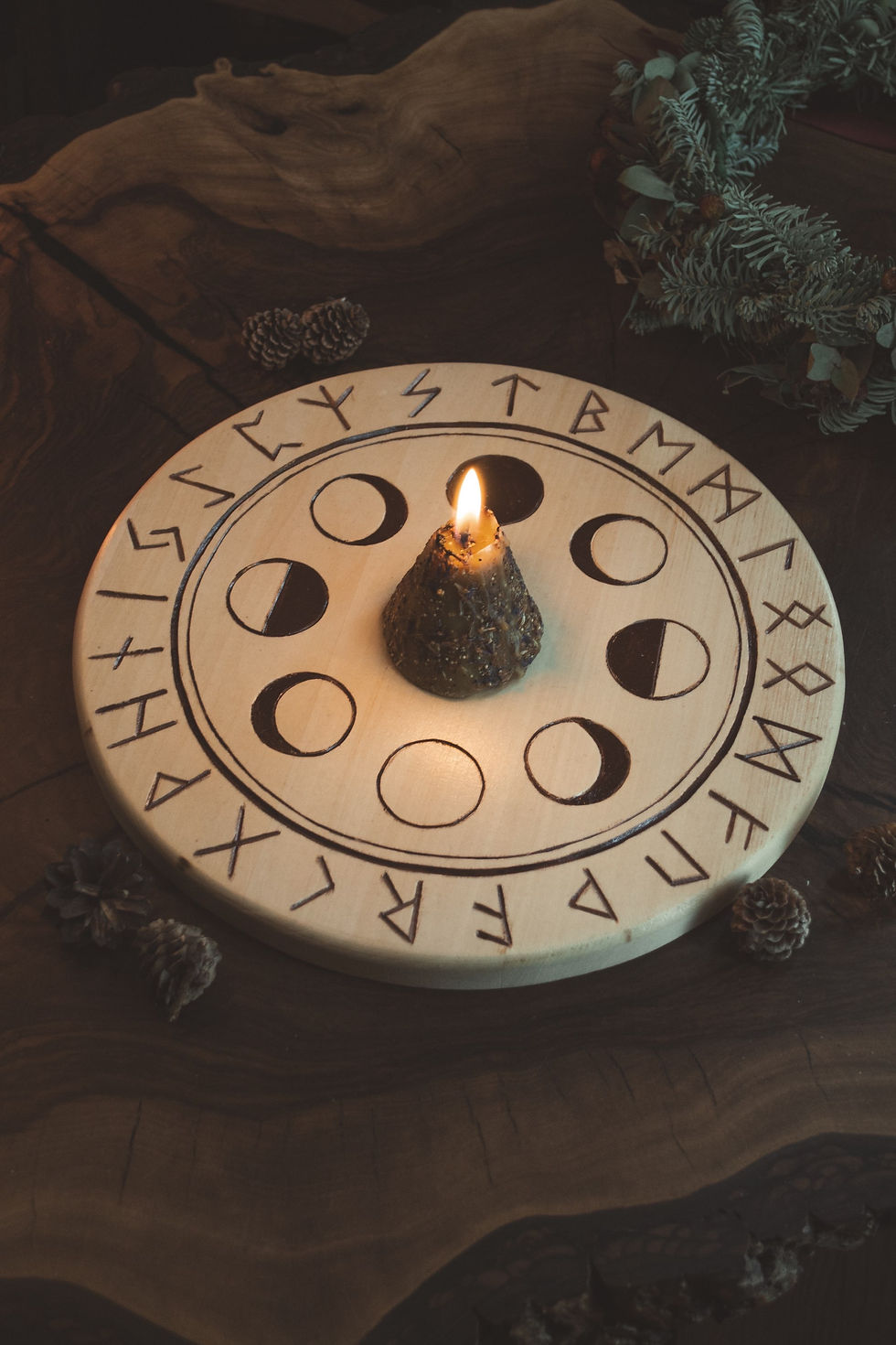 Moon phases altar