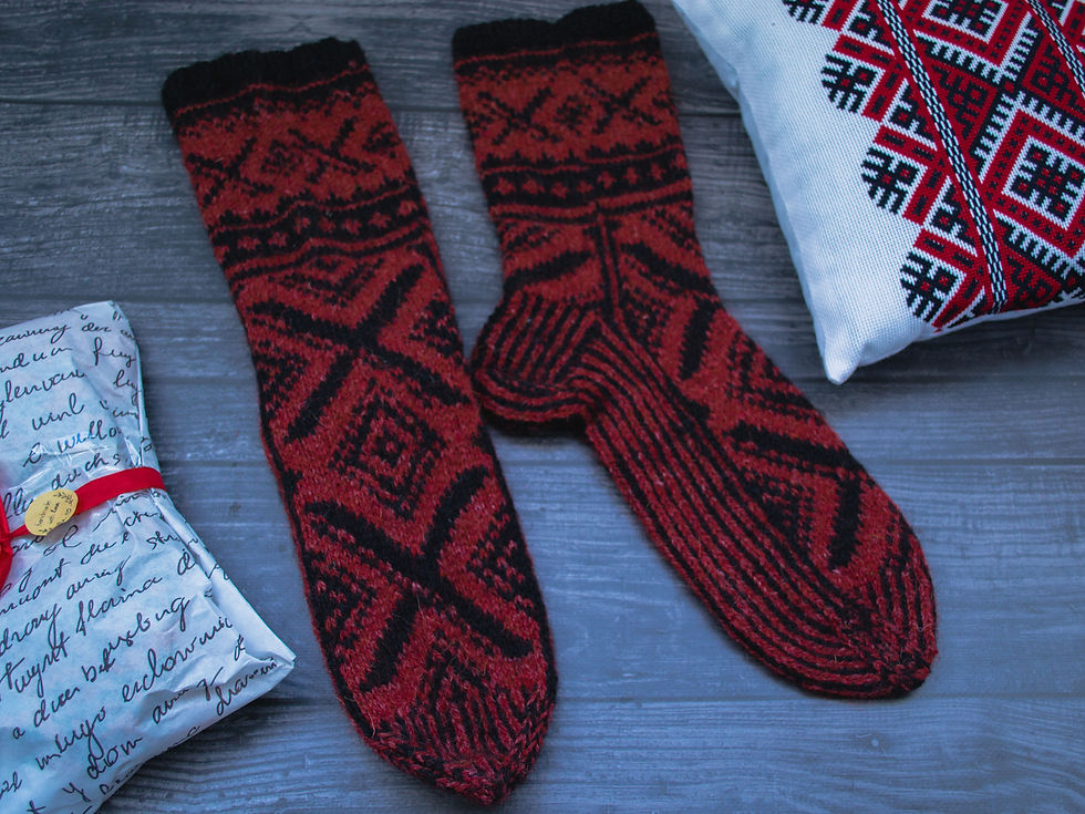 Thumbnail: Woolen traditional Icelandic socks