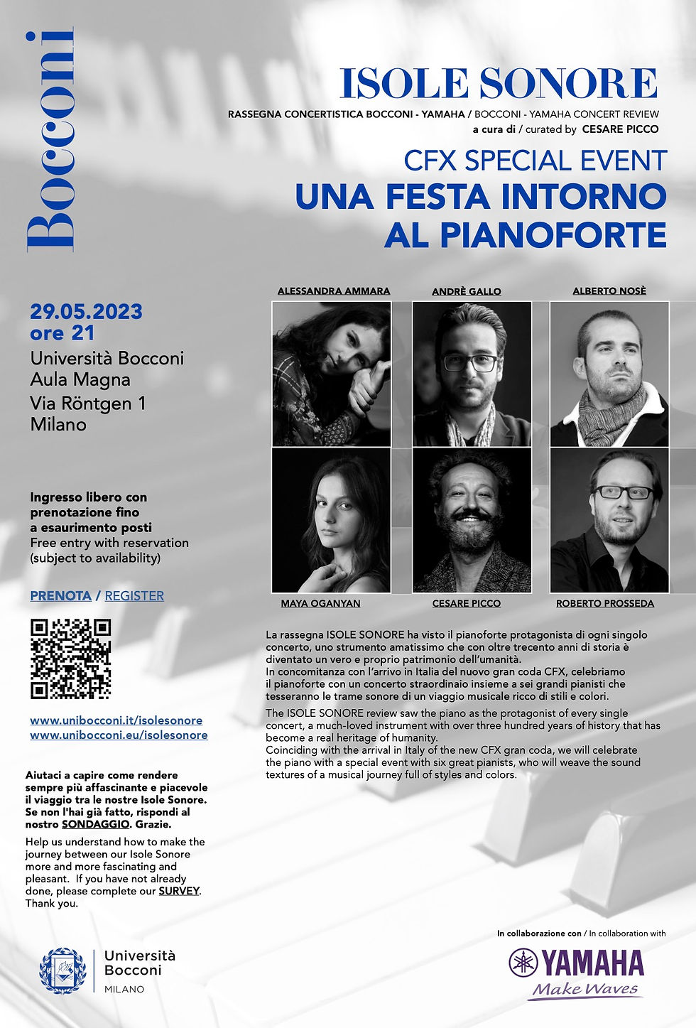 29/5/2023 Milano, Aula Magna Università Bocconi