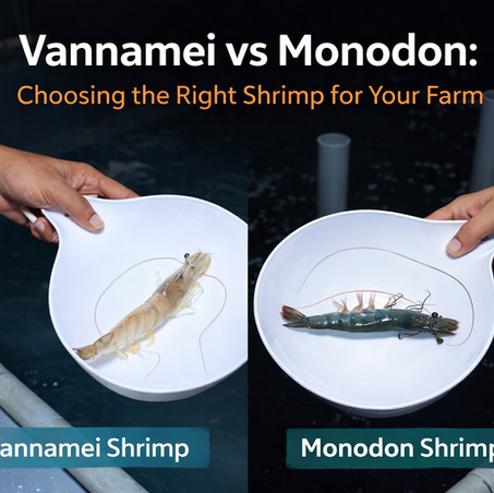 Vannamei vs Monodon: Choosing the Right Shrimp for Your Farm