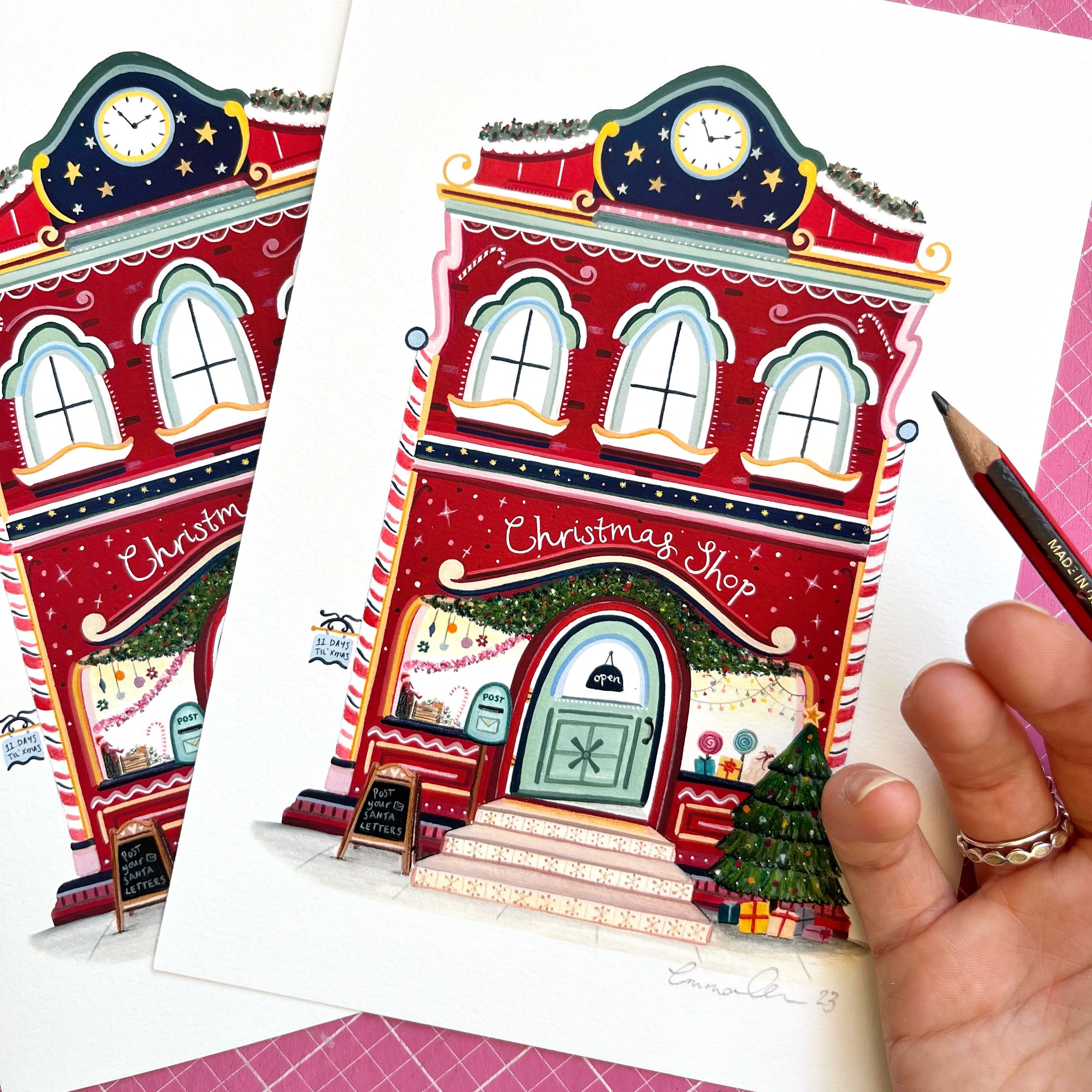 Christmas Shop Art Print