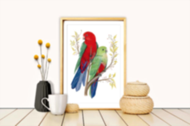 King Parrots Art Print