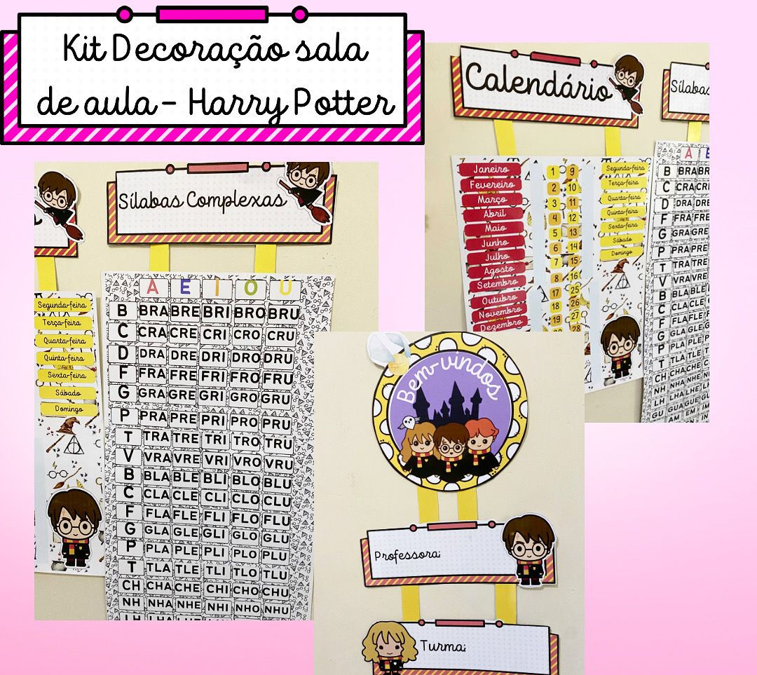 Kit sala de aula - Harry Potter completo +BRINDE