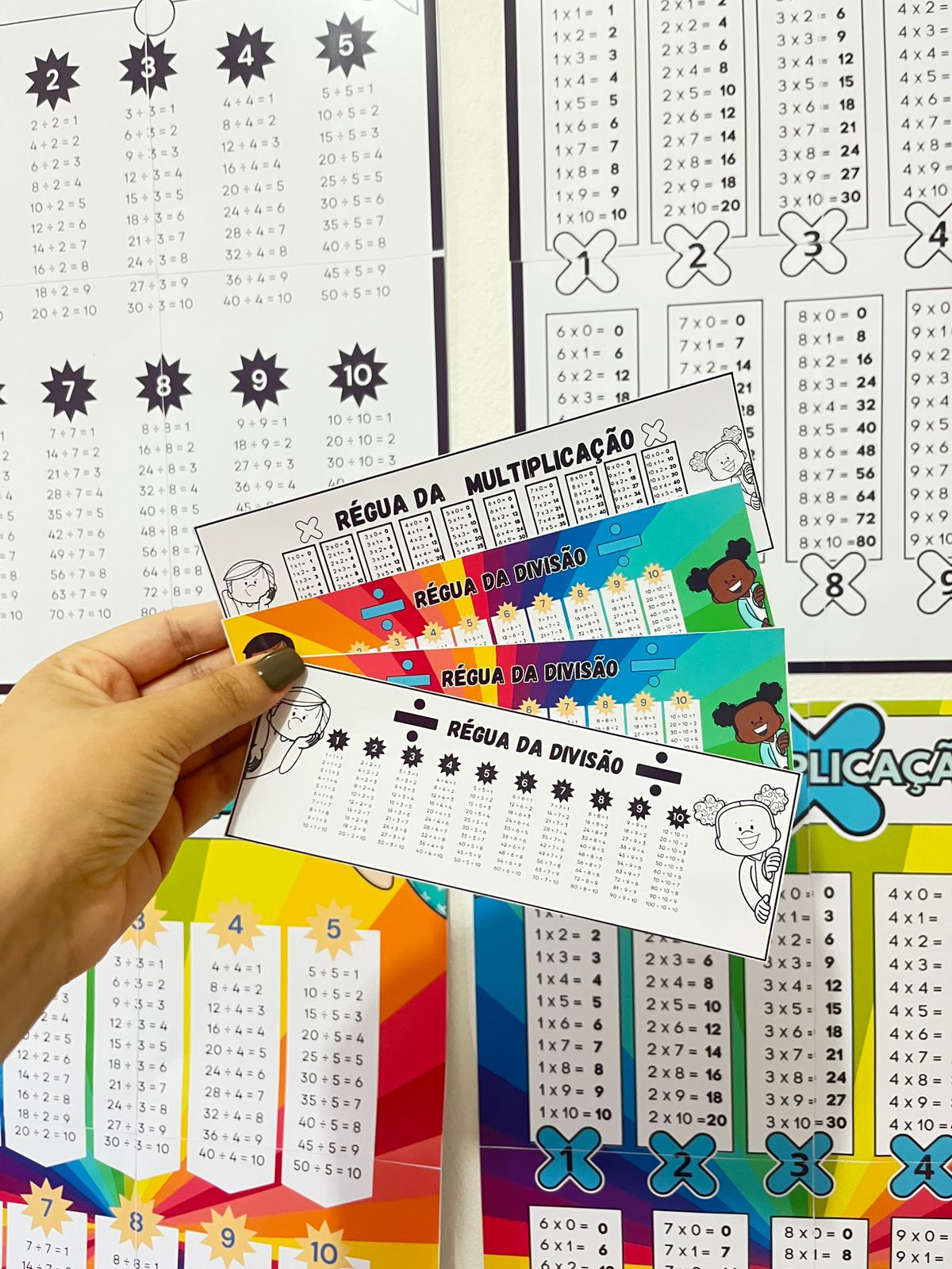 Combo Multiplicação e divisão - Painel e régua