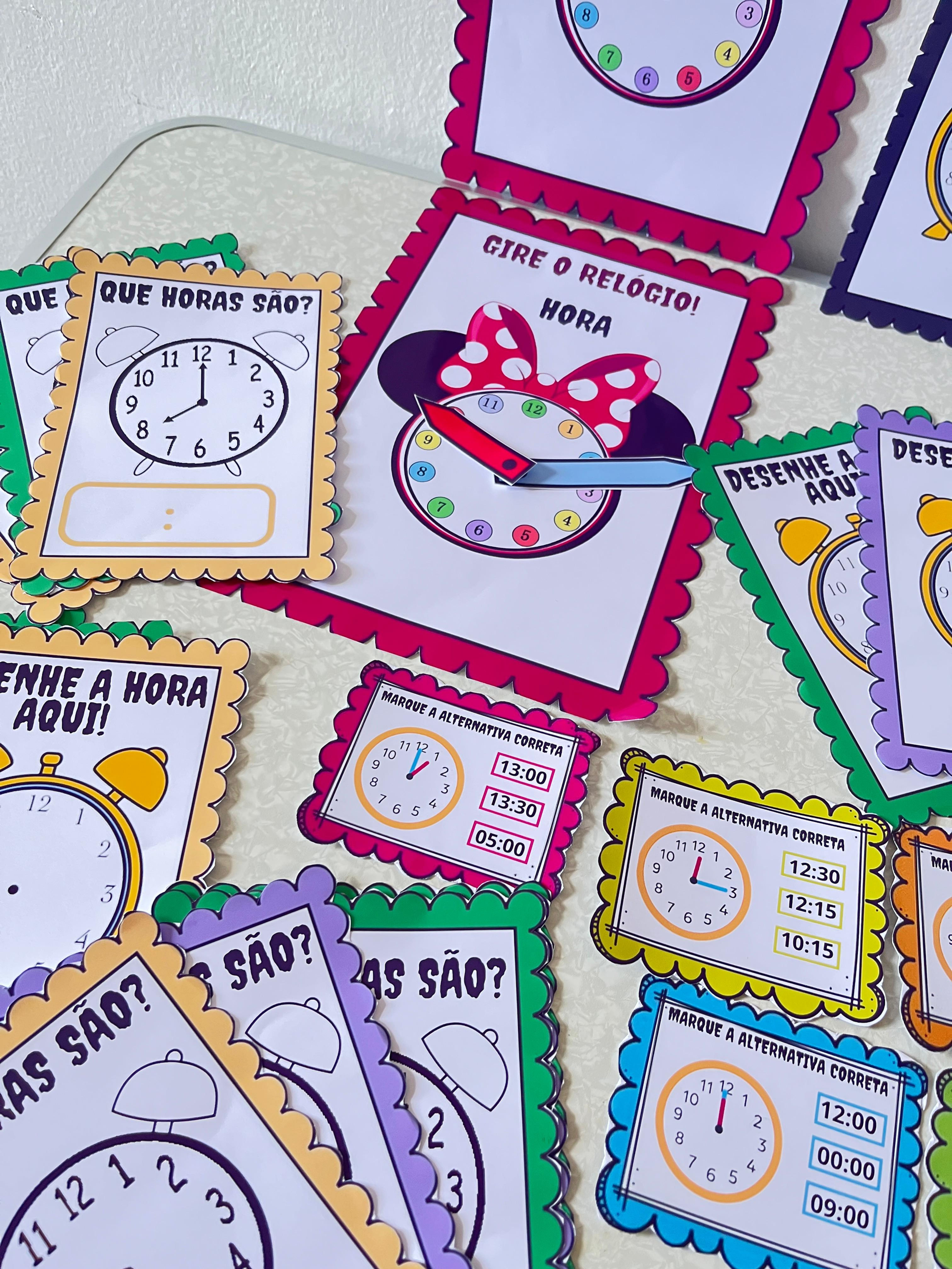 É HORA DE APRENDER! - Relógio divertido