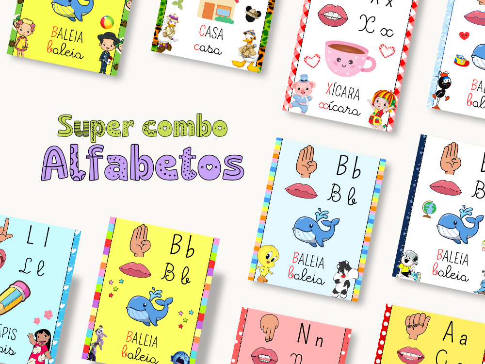 Super combo! - Alfabetos de parede