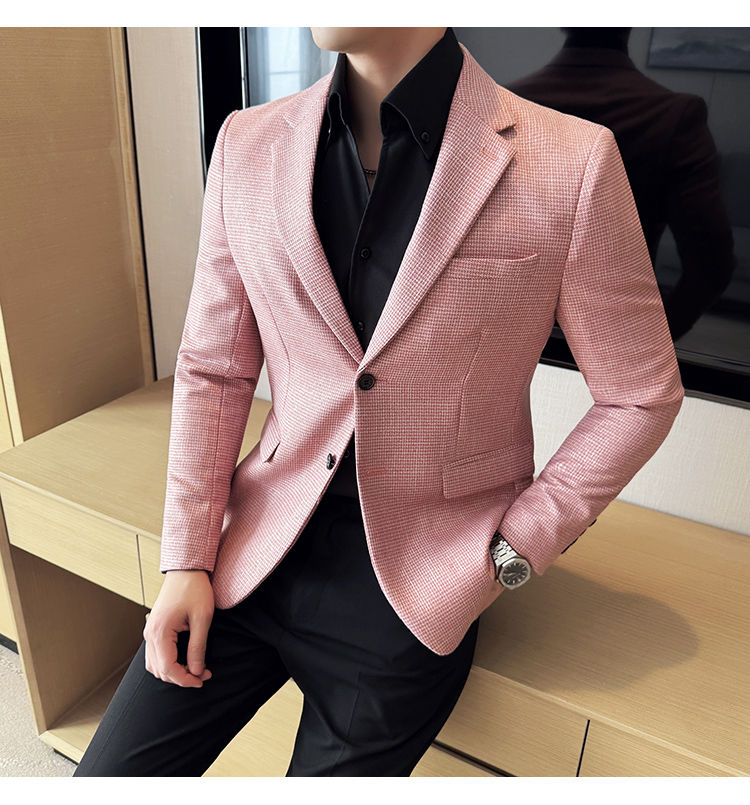 Miniatura: terno jaqueta estilo coreano moda de negócios fino
