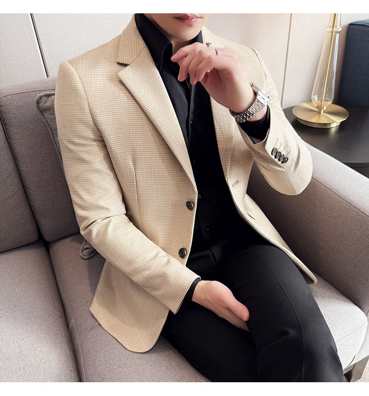 Miniatura: terno jaqueta estilo coreano moda de negócios fino