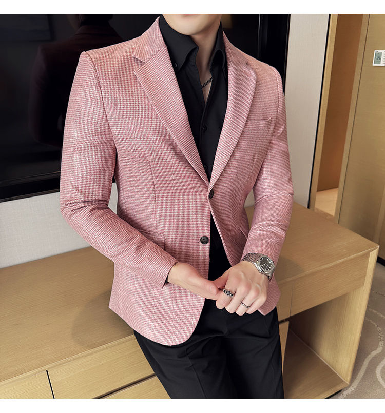 Miniatura: terno jaqueta estilo coreano moda de negócios fino