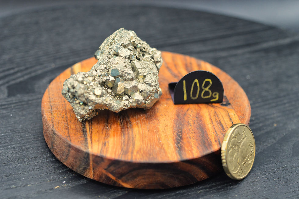 Thumbnail: Pyrite Crystal Cluster 101g - 124g