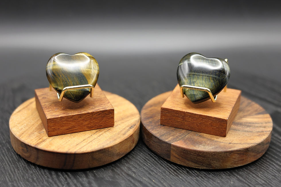 Thumbnail: Tiger Eye Gold/Blue Heart