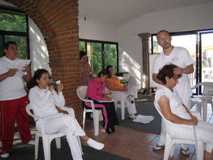 Primer curso de Shiatsu de Namikoshi Shiatsu México A.C. realizado en Cuernavaca, Morelos, en octubre de 2008.